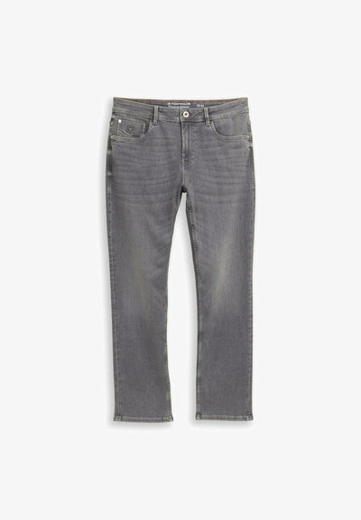 TOM TAILOR TTMARVIN STRAIGHT FIT - Straight leg jeans - grey denim