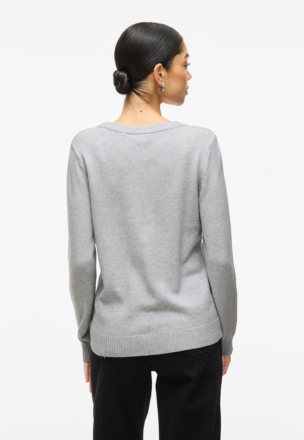 VILA VIRIL O-NECK L/S KNIT TOP - NOOS