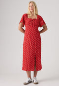 Levi's® AMARA  - Maxi dress - angela daisy urban red crepe
