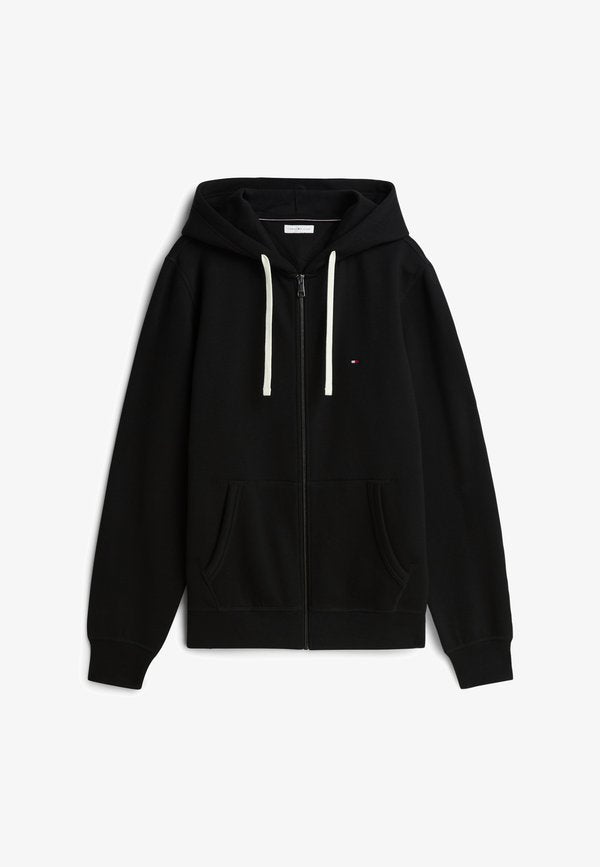Tommy Hilfiger ESSENTIAL HOODED - Zip-up sweatshirt - black