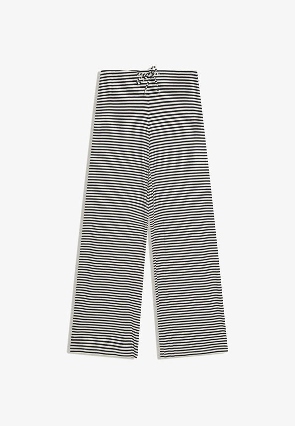 Bershka STRAIGHTWITH PRINT - TROUSERS - Trousers - royal blue