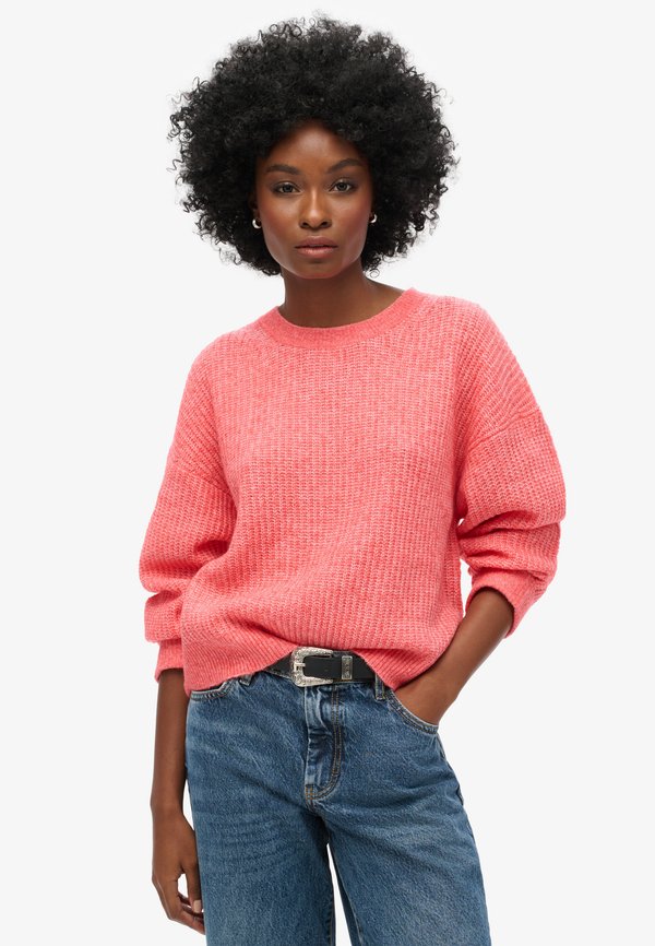 Superdry & Co CREW NECK   - Jumper - coral red twist