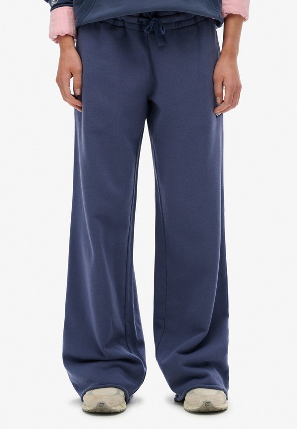 Superdry & Co ATHLETIC ESSENTIALS STRAIGHT - Tracksuit bottoms - mariner navy