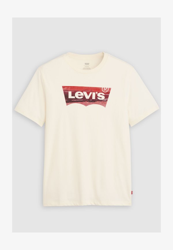 Levi's® GRAPHIC CREWNECK TEE - Print T-shirt - coastal filled bw egret