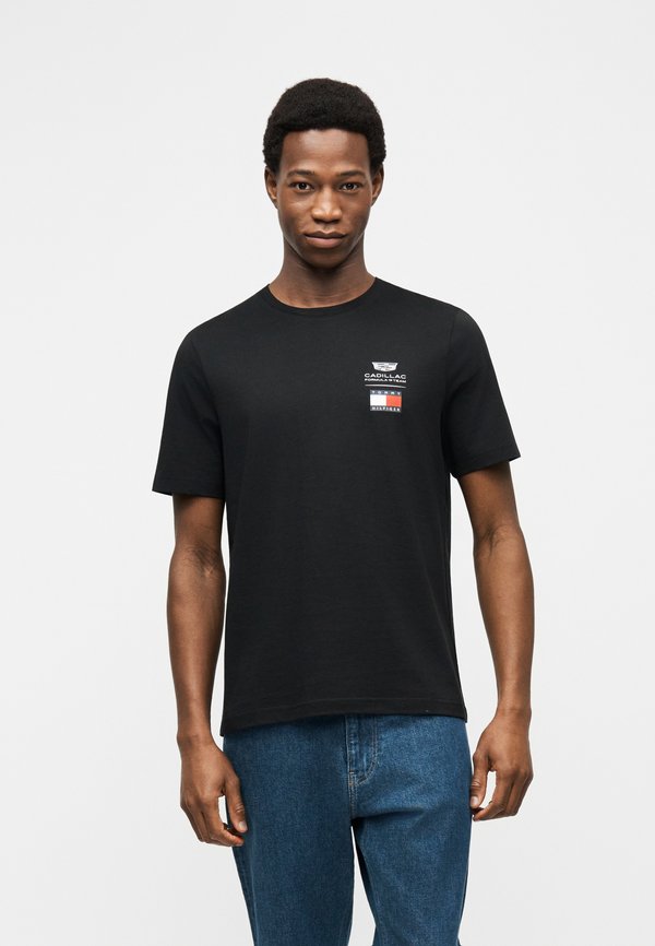 Tommy Hilfiger TH X CADILLAC FORMULA 1 TEAM LOGO TEE UNISEX - Print T-shirt - black