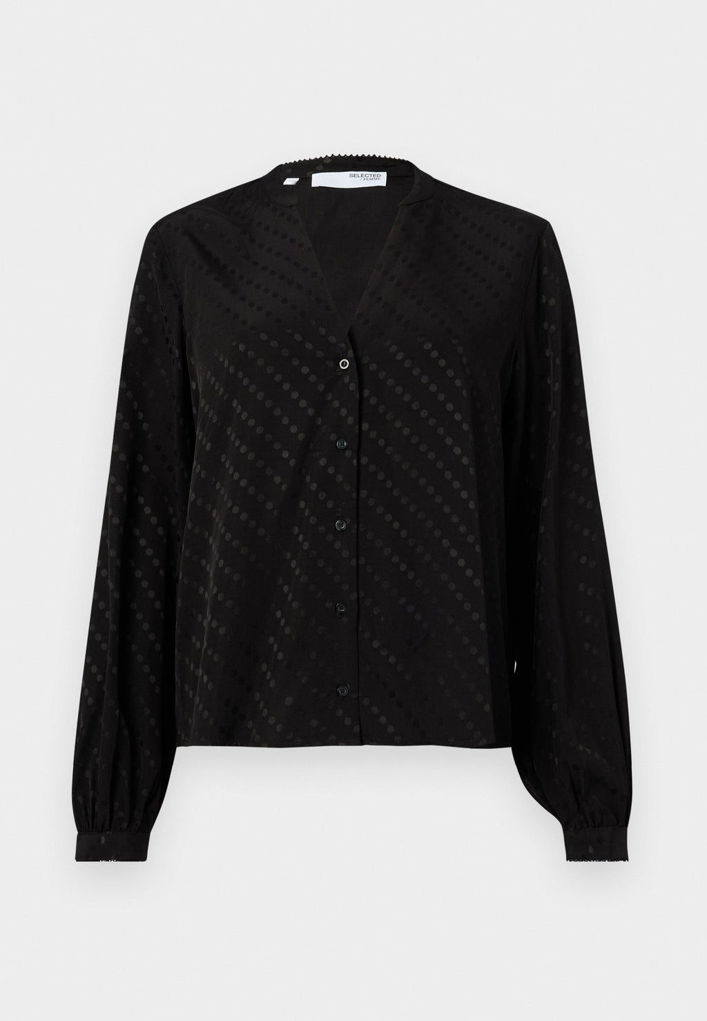 Selected Long sleeved viscose blend