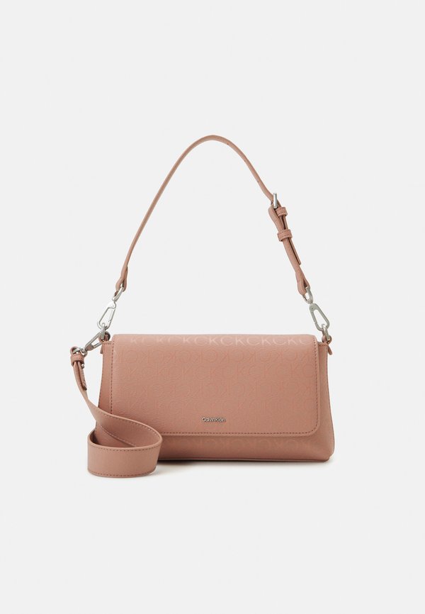Calvin Klein MUST SHOULDER BAG - Handbag - ash rose mono