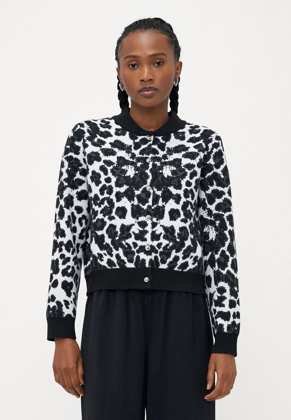Vero Moda Petite VMAPPLE LEO O NECK  - Cardigan - black
