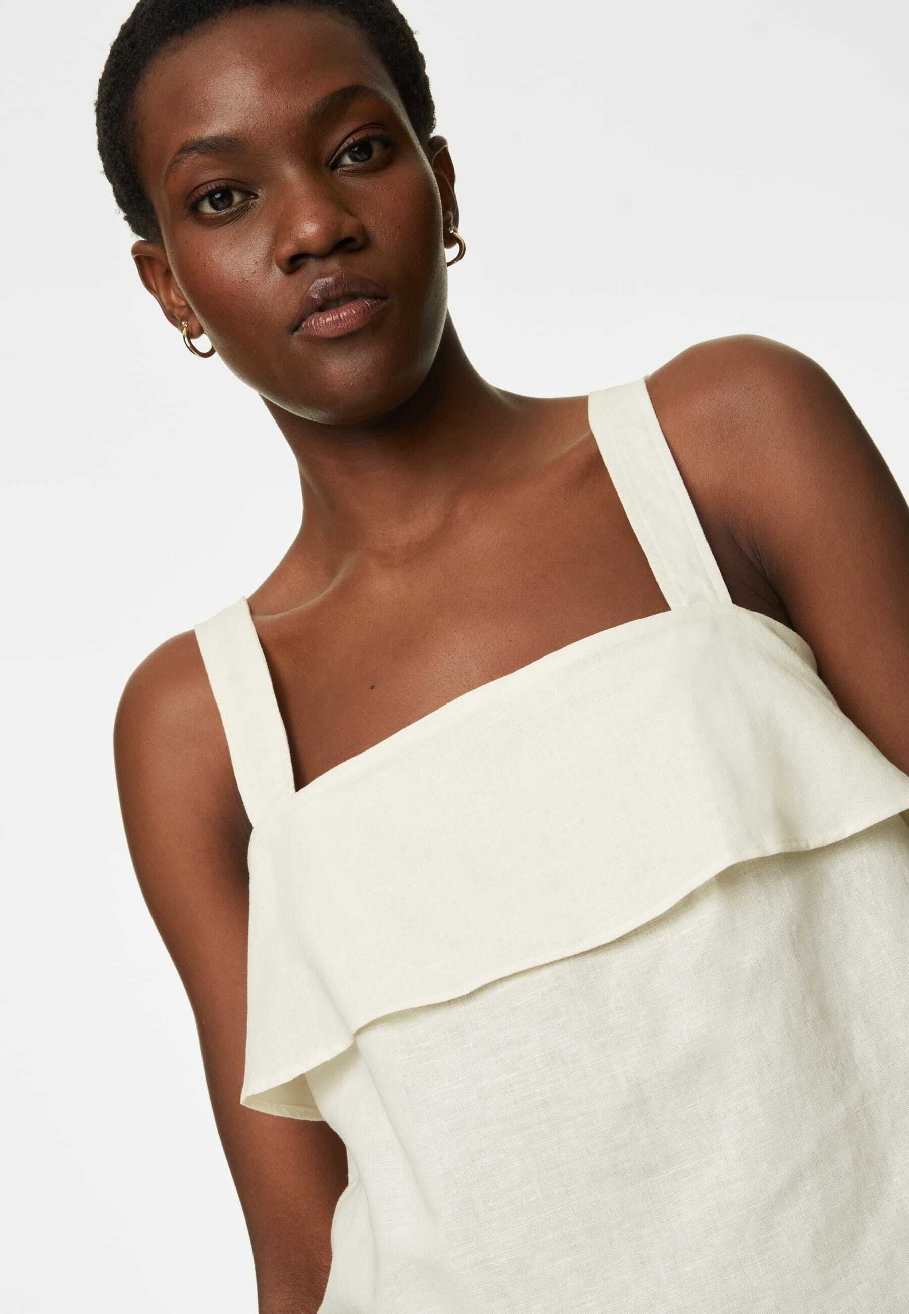 Marks & Spencer LINEN BLEND LAYERED