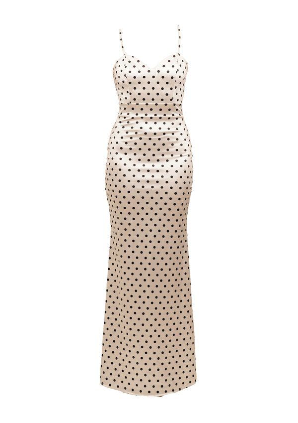 WAL G PETITE MADALINE HEART NECKLINE MAXI