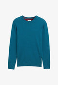 TOM TAILOR BASIC CREWNECK - Jumper - türkis-meliert