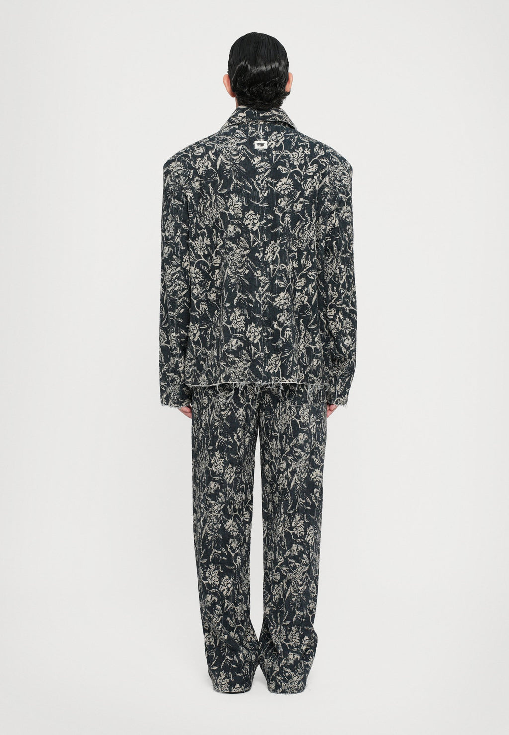 Dhruv Kapoor PLEATED TEXTURED AJRAKH JACKET
