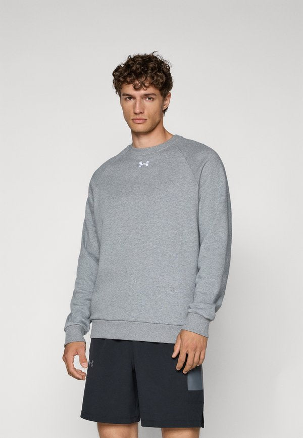 Under Armour RIVAL FLEECE - Sweatshirt - castlerock light heather