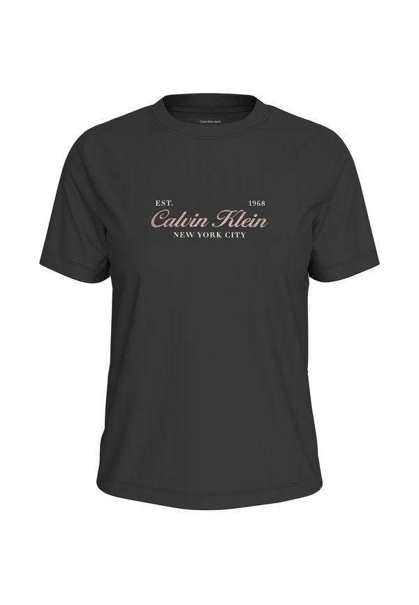 Calvin Klein Jeans CLASSIC SCRIPT TWO TONE TEE