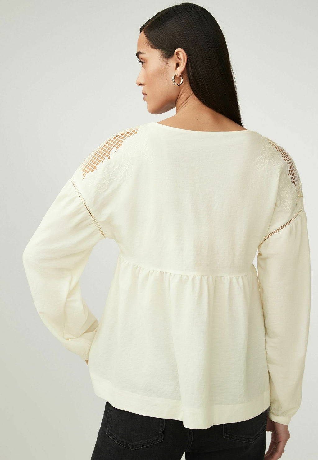 Next LONG SLEEVE V-NECK CUTWORK