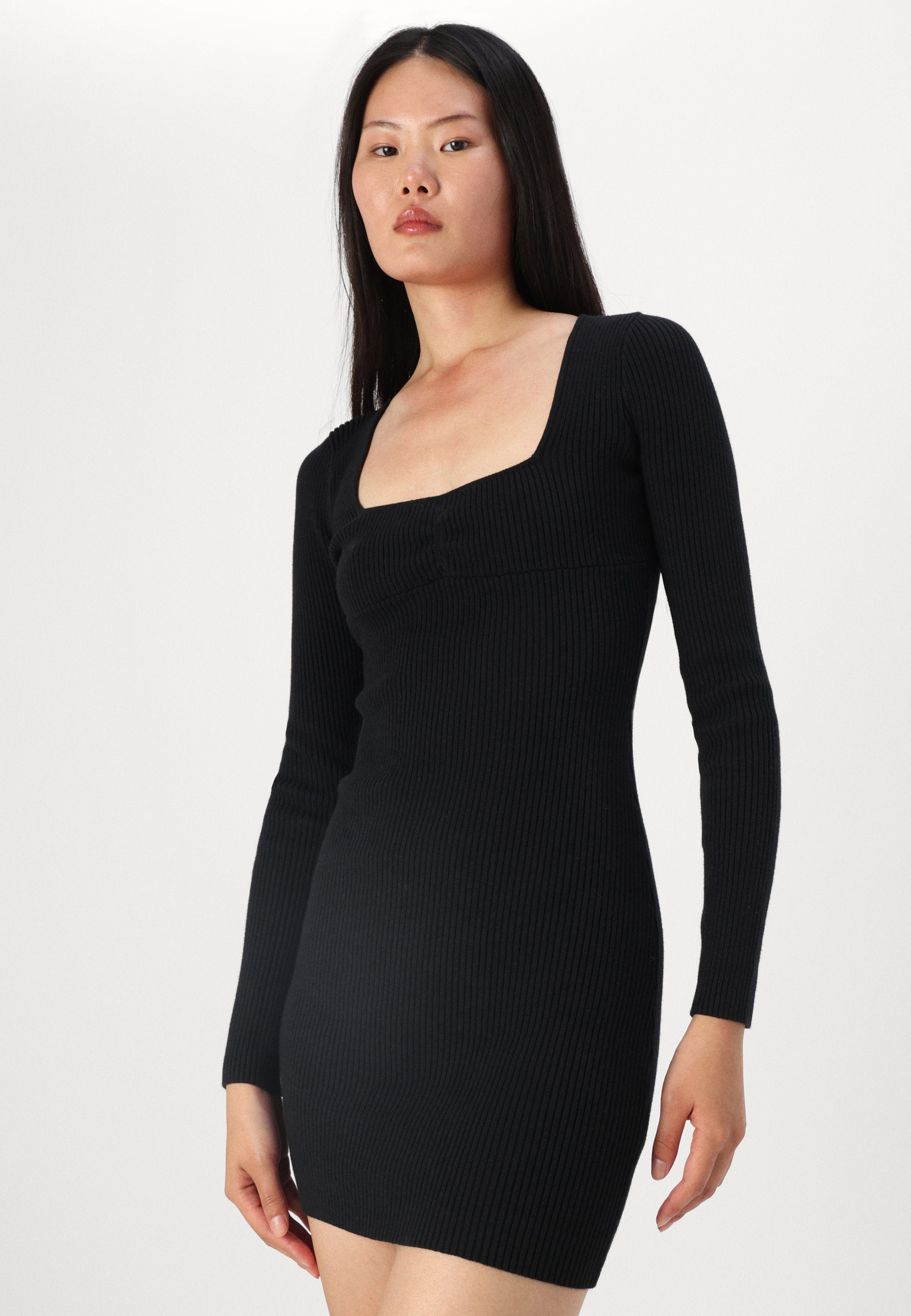 Hollister Co. EMEA PINCH BUST TIE BACK SWEATER DRESS