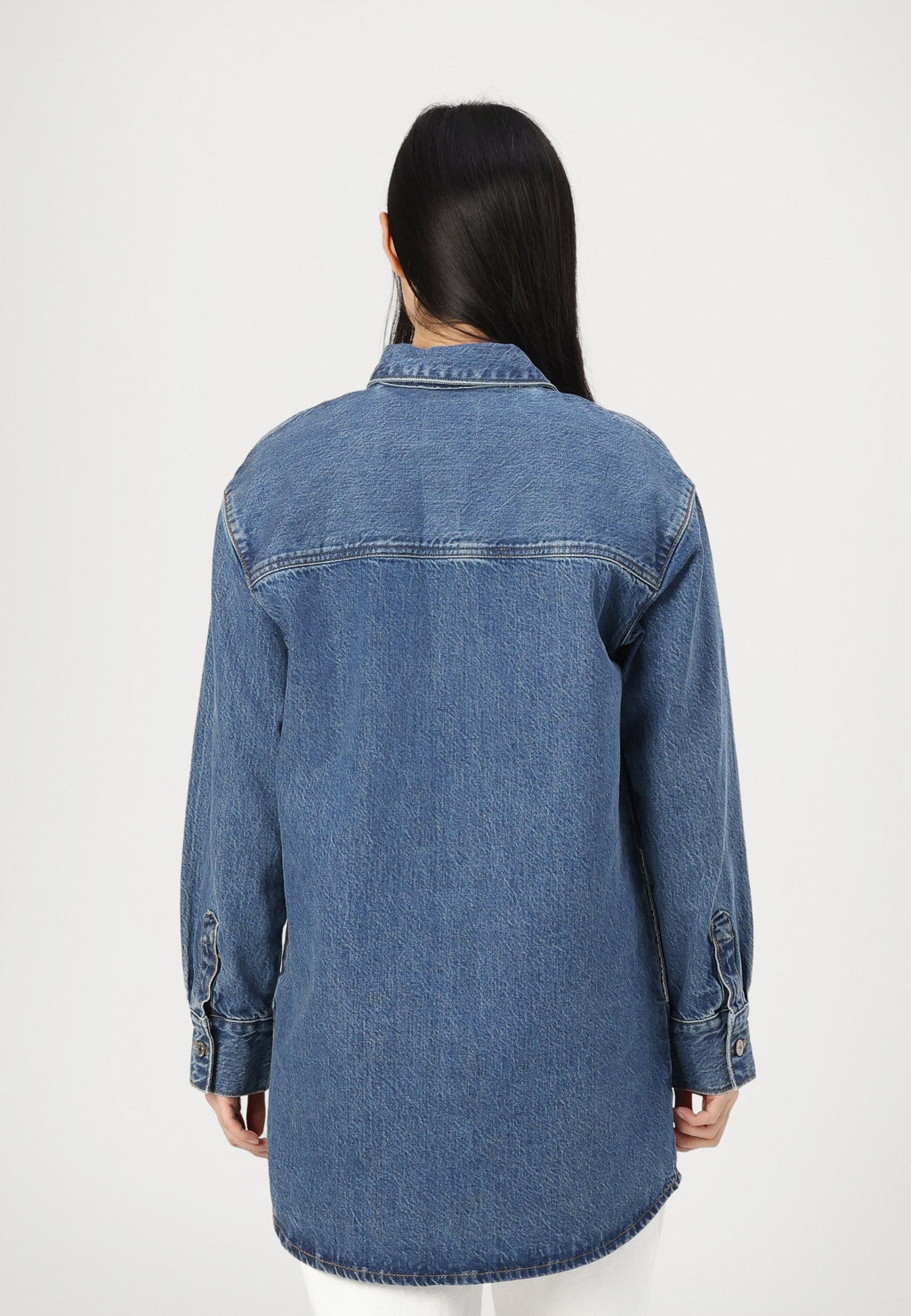 Abercrombie & Fitch Denim Mini Shirt Dress