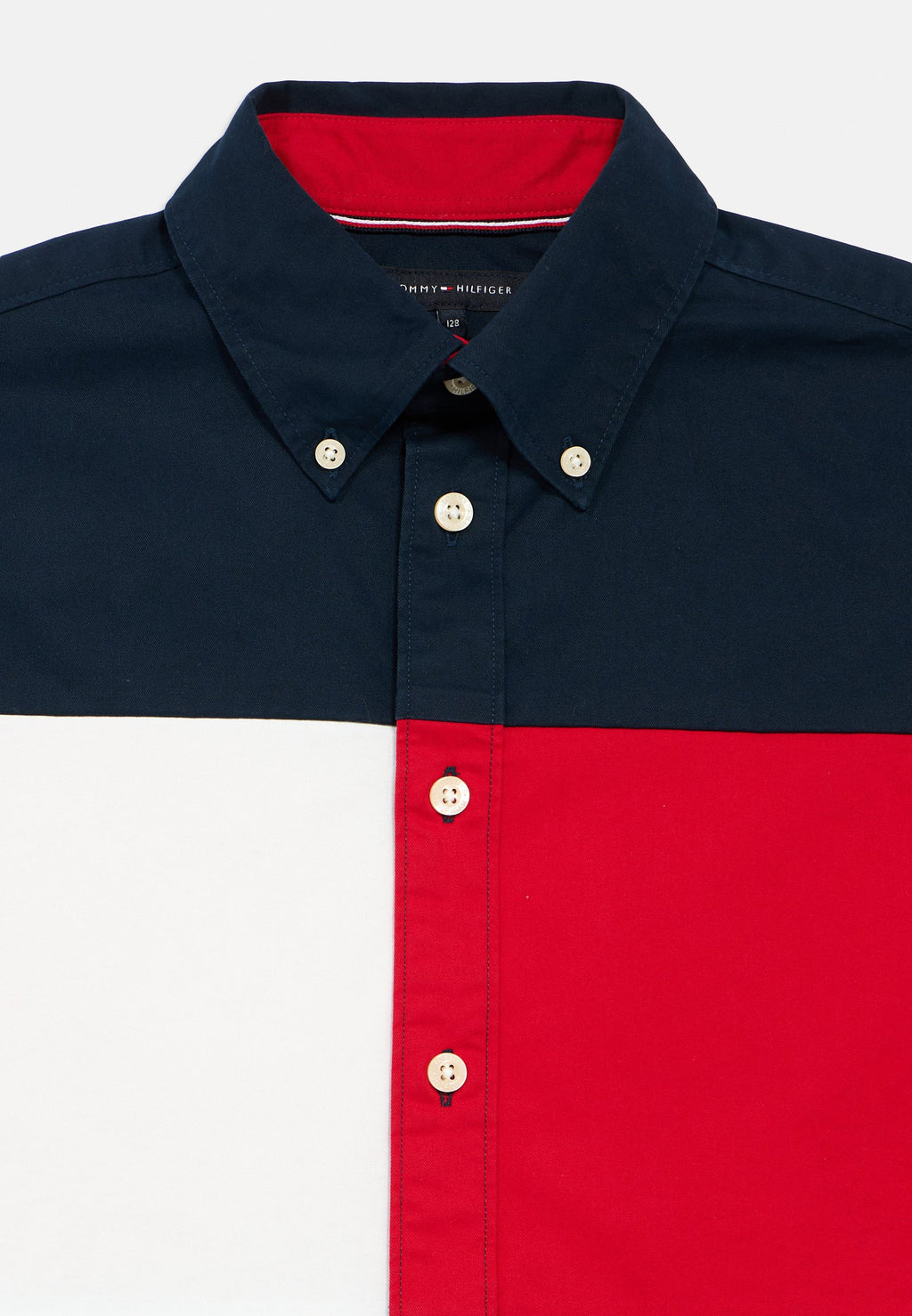 HERITAGE REGULAR FIT COLOUR-BLOCKED BACK FLAG SHIRT Media 3