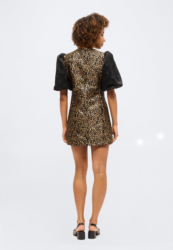 Sister Jane CHERIE LEOPARD JACQUARD MINI DRESS