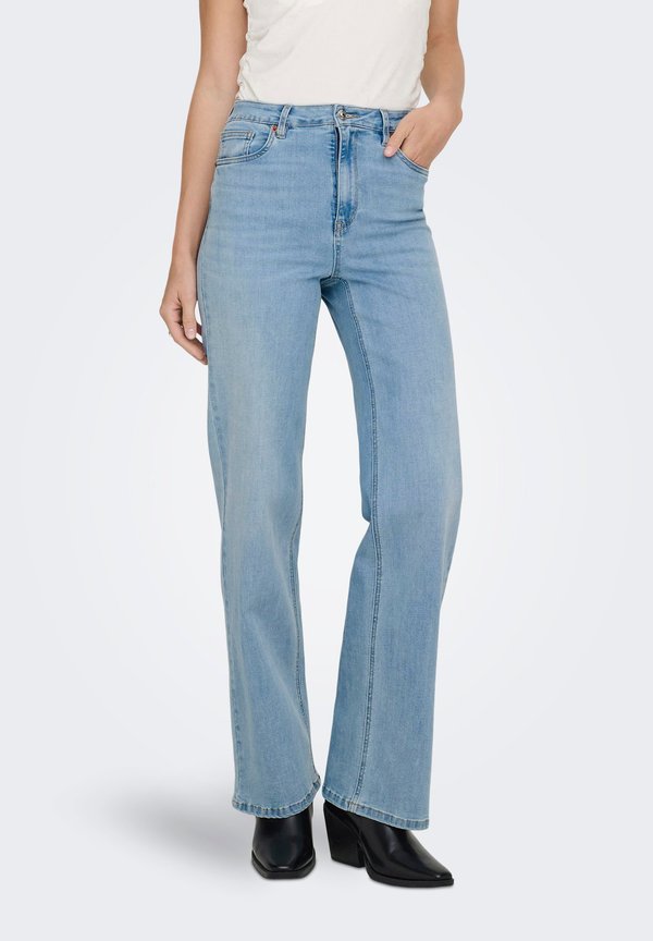 ONLY Wide-fit ONLJUICY-WAUW High waist Wide Leg Fit - Relaxed fit jeans - light blue denim