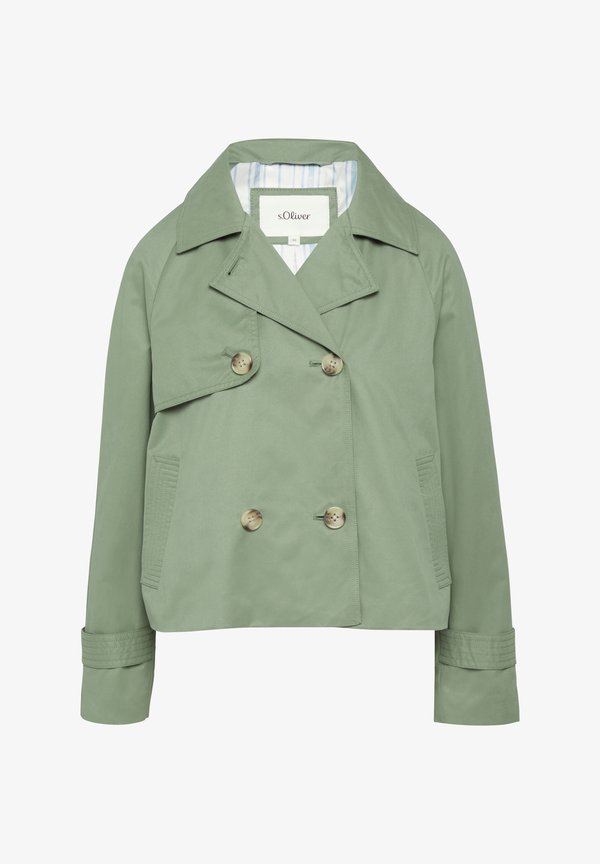 s.Oliver MIT RAGLANÄRMELN IM RELAXED FIT - Blazer - olivgrün