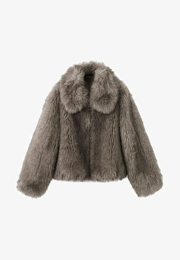 Mango Winter jacket - grey
