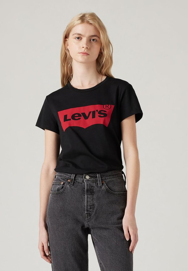 Levi's® THE PERFECT TEE - Print T-shirt - black