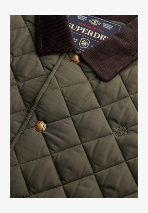 Superdry & Co QUILTED ESTATE COACH - Light jacket - army khaki