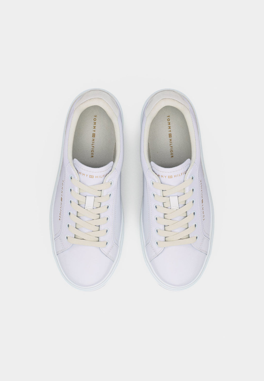 LOGO LEATHER PLATFORM CUPSOLE TRAINERS Media 5