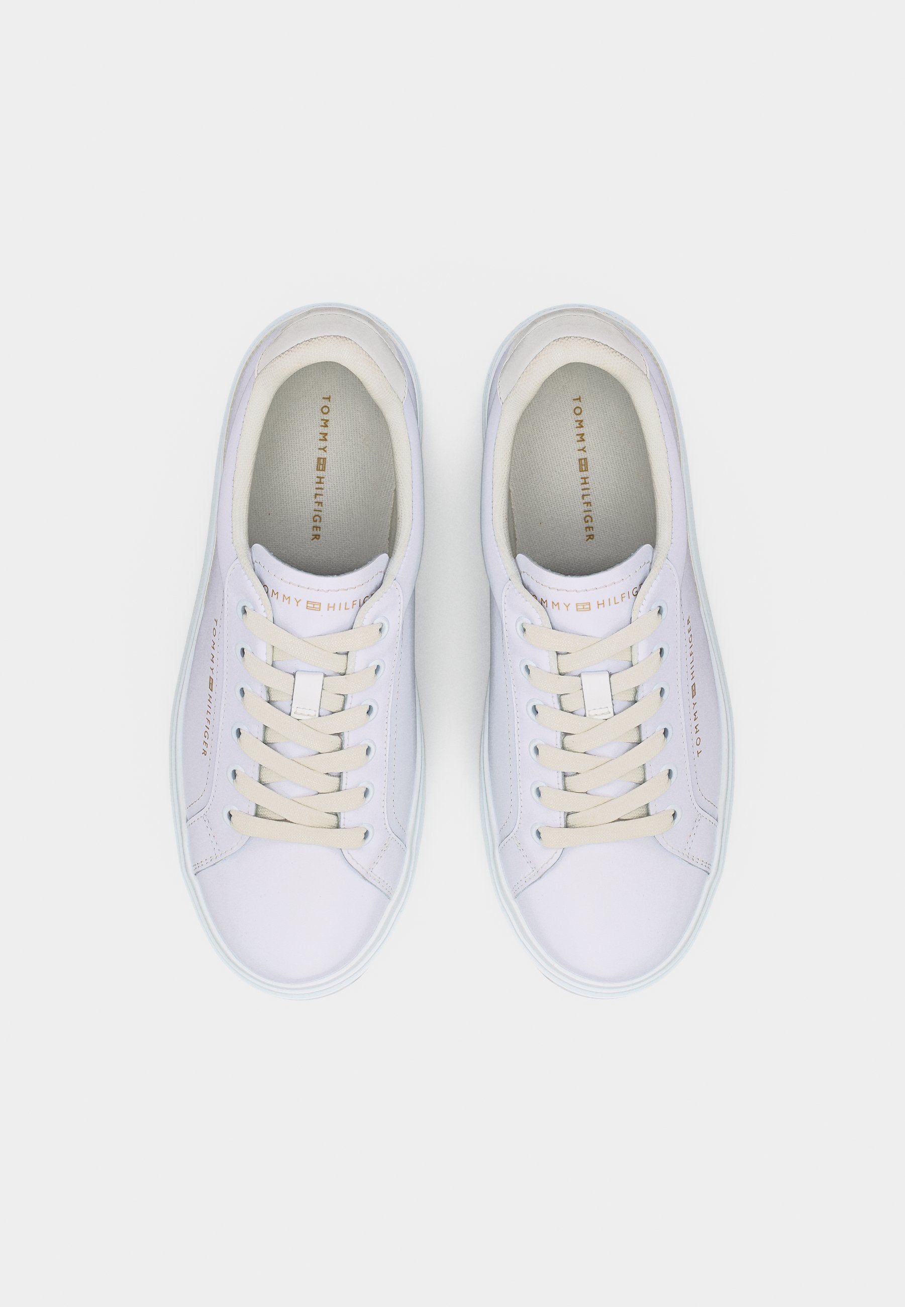 LOGO LEATHER PLATFORM CUPSOLE TRAINERS Media 5