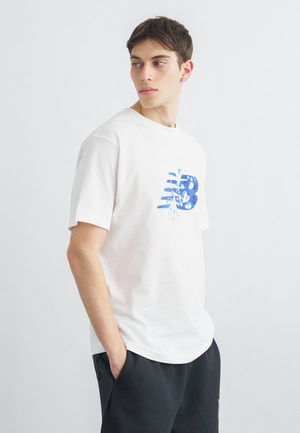 New Balance BUBBLE - Print T-shirt - big teal