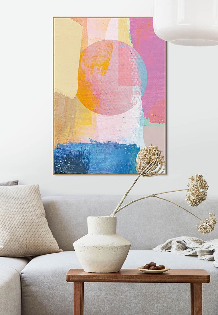 Orange Wallz COLOURFUL MODERN ABSTRACT