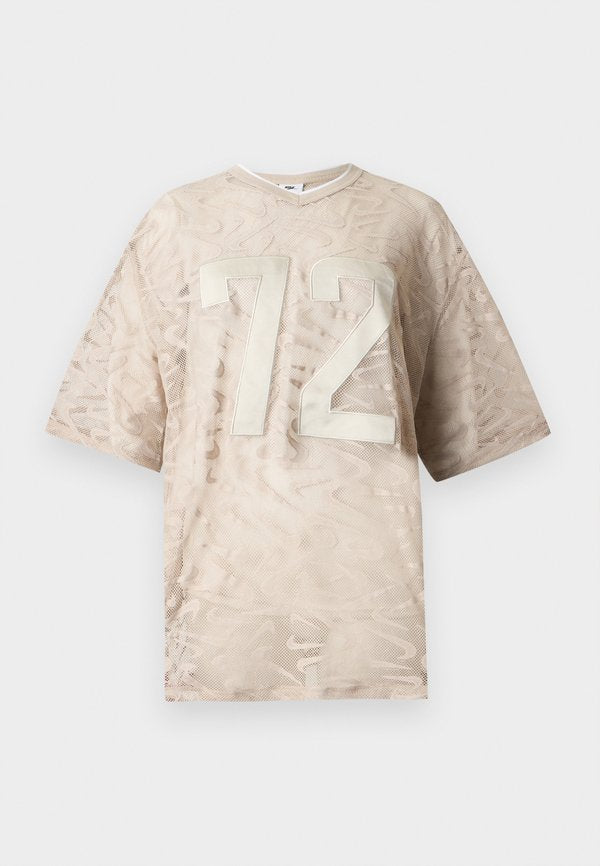 Nike Sportswear CHILL - Print T-shirt - cream/light bone/white