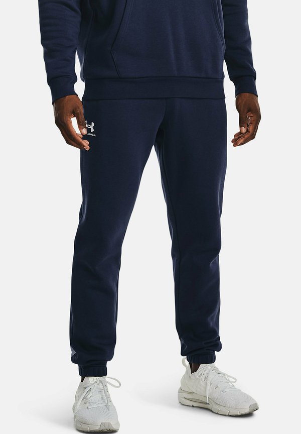 Under Armour ICON FLEECE - Tracksuit bottoms - midnight navy