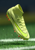 Nike Performance ZM 10 ACADEMY AG - Football boots artificial grass - limelight/volt/hyper crimson