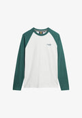 Superdry & Co ESSENTIAL BASEBALL - Long sleeved top - glacier grey marl buck green marl