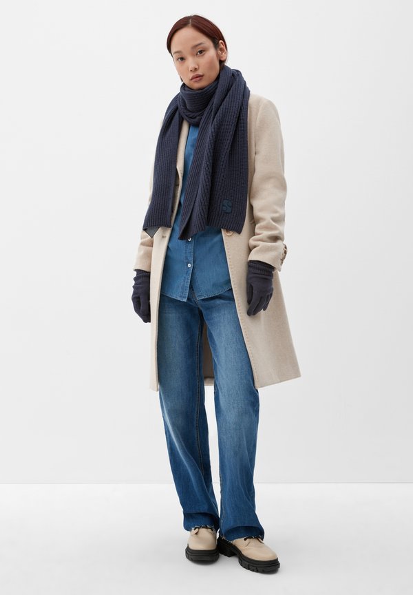 s.Oliver EN MAILLE DE MÉLANGÉE - Scarf - dark blue