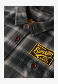 Superdry & Co EMBROIDERED CHECK OVER - Shirt - roderick check black