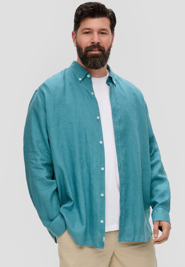 s.Oliver MIT BUTTON-DOWN-KRAGEN - Shirt - petrol