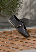 Tommy Hilfiger BELLA BALLET MARY JANE - Ankle strap ballet pumps - charred wood