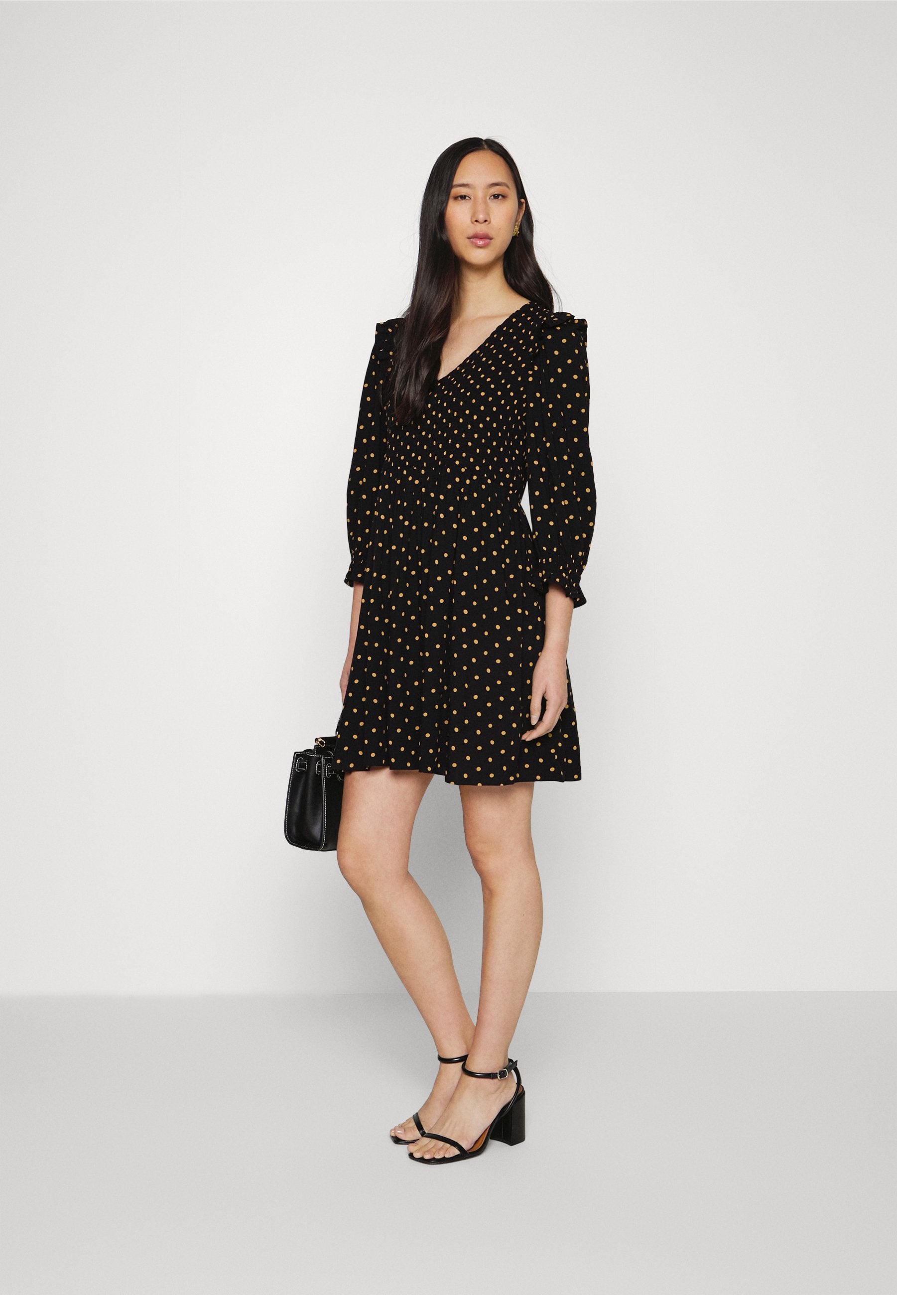 Madewell VNECK SMOCKED BODICE DRESS