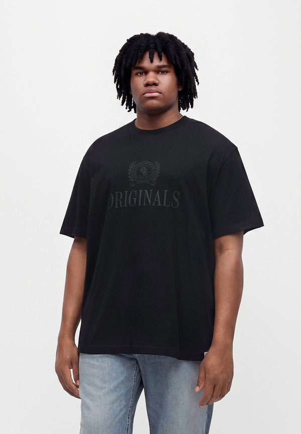 Jack & Jones JORFREDERIKSBERG MONOGRAM TEE - Print T-shirt - black