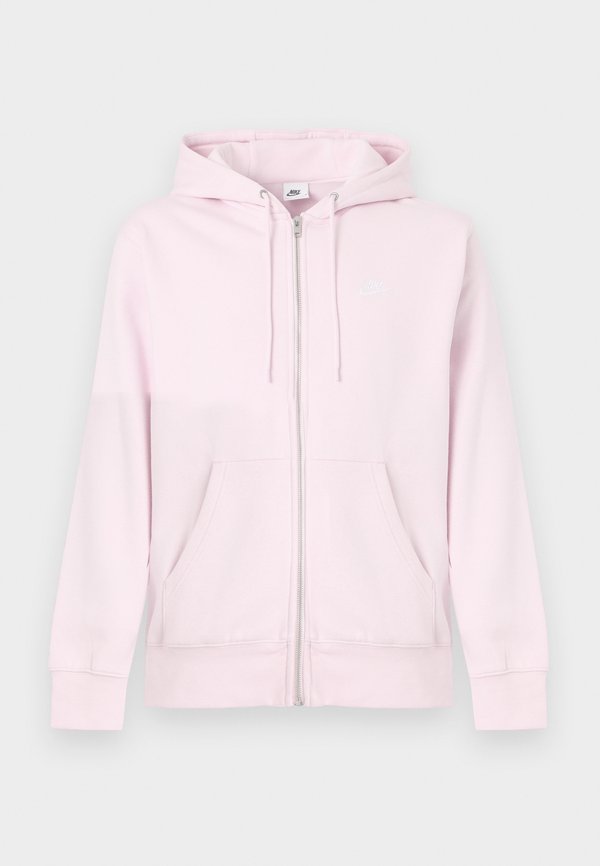 Nike Sportswear M NK CLUB BB FZ HOODIE - Zip-up sweatshirt - pink foam/white