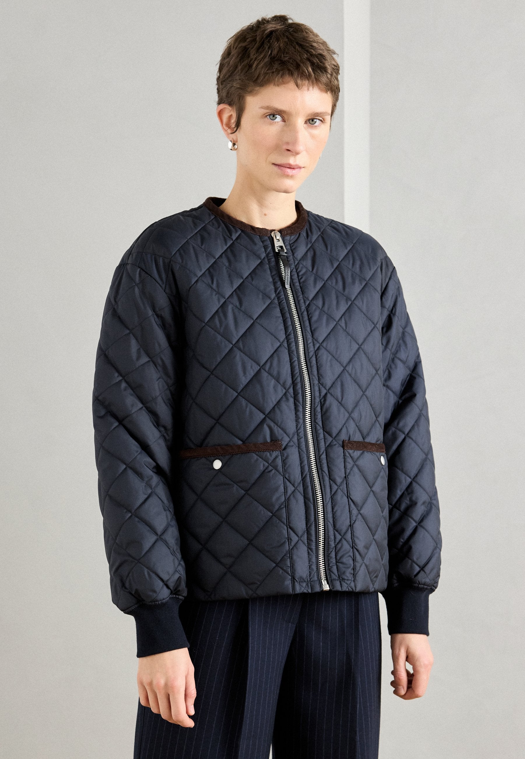 Marc O'Polo JACKET QUILTED, COLLARLESS PATCHED POCKETS