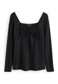 LONG SLEEVE SQUARE NECK T-SHIRT - Next - View 1