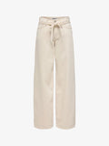 ONLY Straight fit ONLGIANNA Mid waist Balloon - Straight leg jeans - ecru