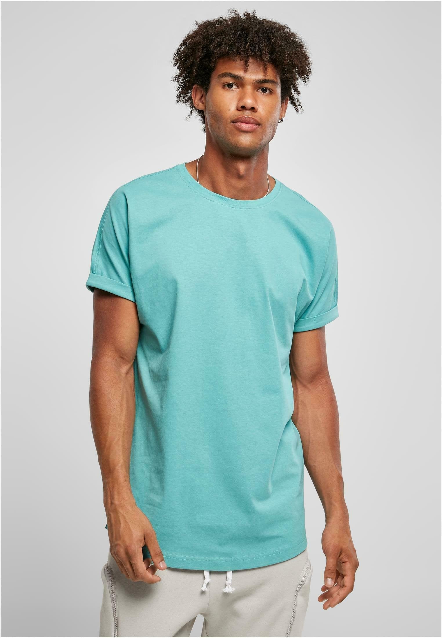 Urban Classics LONG SHAPED TURNUP TEE