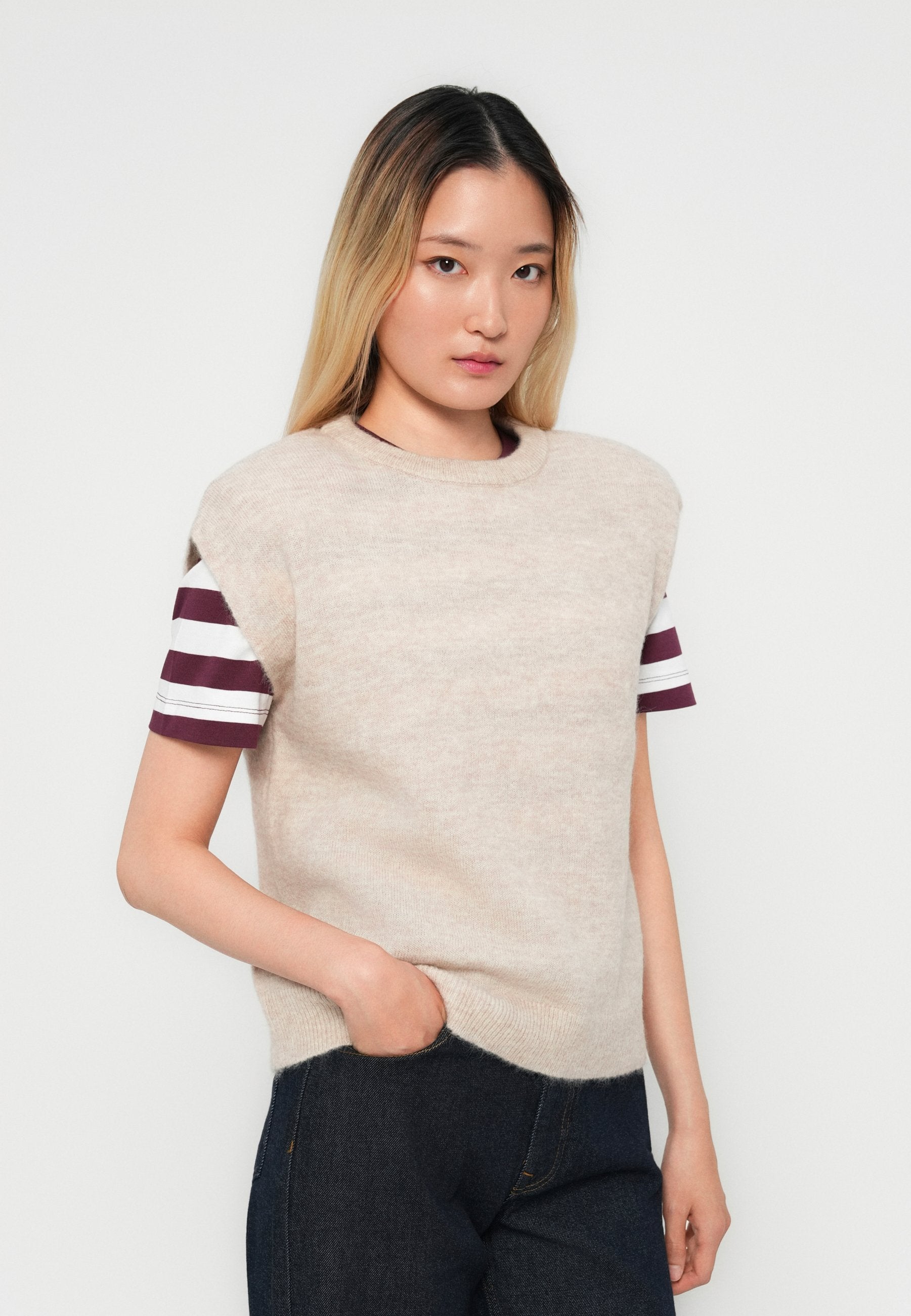 Selected Knitted wool blend