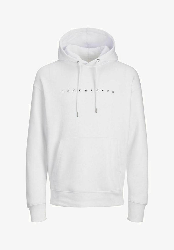 Jack & Jones JJESTAR JJ SWEAT HOOD NOOS - Hoodie - white