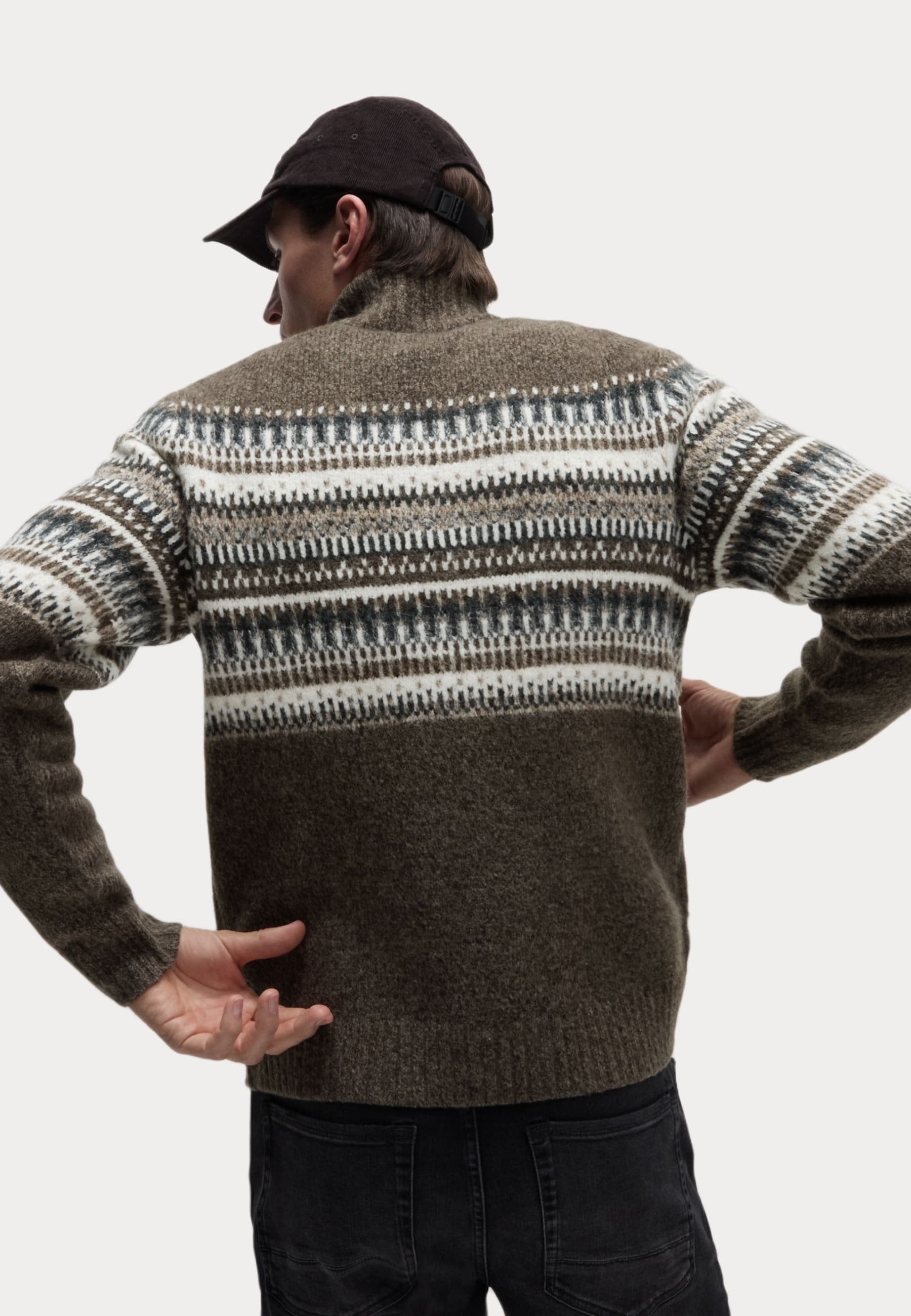 Marks & Spencer FAIR ISLE HALF ZIP